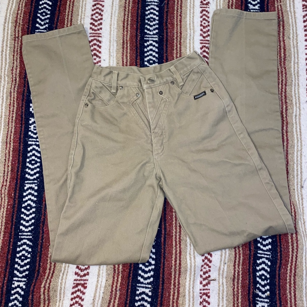 RoughRider Tan High Rise Jeans Size 3/4